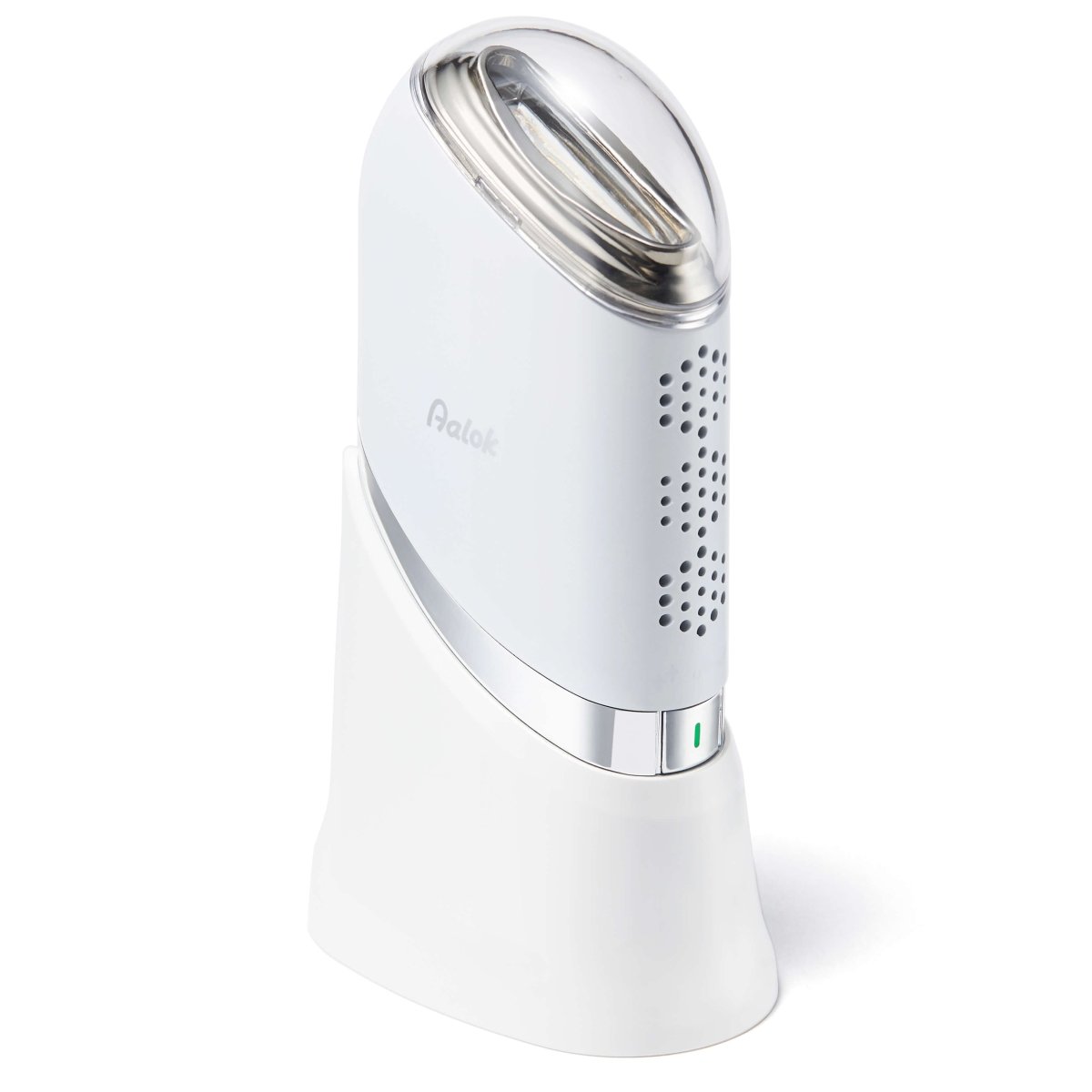 Aalok Snowfit on its holder on a white background